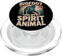 Bigfoot est Mon Animal Spirituel, Motif Amusant de forêt et de Nature PopSockets PopGrip pour MagSafe