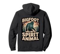 Bigfoot est Mon Animal Spirituel, Motif Amusant de forêt et de Nature Sweat à Capuche