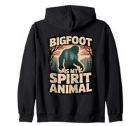 Bigfoot est Mon Animal Spirituel, Motif Amusant de forêt et de Nature Sweat à Capuche