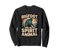 Bigfoot est Mon Animal Spirituel, Motif Amusant de forêt et de Nature Sweatshirt