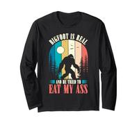 Bigfoot est réel et il a essayé de Manger Mon Cul drôle Sasquatch Manche Longue
