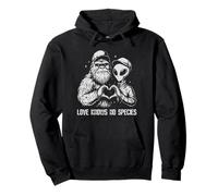 Bigfoot et Alien Besties Funny Cryptid UFO Friendship Sweat à Capuche
