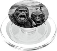 Bigfoot et Alien Selfie avec Le Monstre du Loch Ness UFO PopSockets PopGrip pour MagSafe