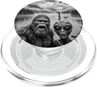 Bigfoot et Alien Selfie avec Le Monstre du Loch Ness UFO PopSockets PopGrip pour MagSafe