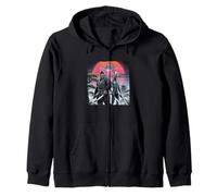 Bigfoot et Ninja Alien Vintage Japonais Samouraï Ukiyo-E Art Sweat à Capuche