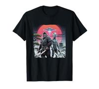 Bigfoot et Ninja Alien Vintage Japonais Samouraï Ukiyo-E Art T-Shirt