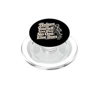 Bigfoot Footprints Crois en toi PopSockets PopGrip pour MagSafe
