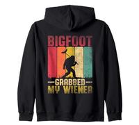 Bigfoot Grabbed My Wiener Style rétro Sweat à Capuche