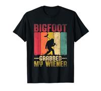 Bigfoot Grabbed My Wiener Style rétro T-Shirt