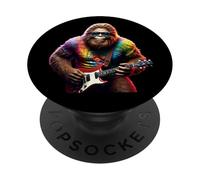 Bigfoot Groove - Vibes de Guitare rétro Amusantes, Graphique Vintage Cool PopSockets PopGrip Adhésif