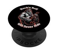 Bigfoot Guitare électrique Rock'n Roll ne cachera jamais Le Rocker PopSockets PopGrip Adhésif