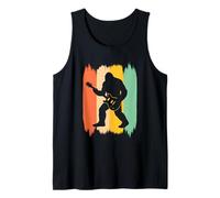 Bigfoot Guitare rétro Sasquatch Rock and Roll Débardeur