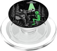 Bigfoot Guitare Sasquatch Camping Big Foot UFO Alien PopSockets PopGrip pour MagSafe