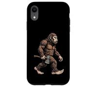 Bigfoot Hache de Transport Sasquatch Lumberjack Camping Humour Coque pour iPhone XR
