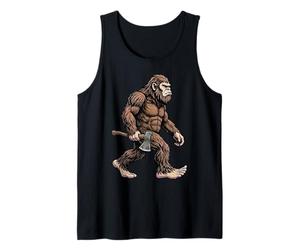 Bigfoot Hache de Transport Sasquatch Lumberjack Camping Humour Débardeur