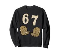 Bigfoot Hands 6 7 Six Seven 6-7 Meme drôle 67 Fun Sasquatch Sweatshirt