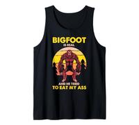 Bigfoot is Real Funny Encounter Sasquatch Humour Design Débardeur