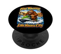 Bigfoot Jet Ski Lake Havasu City Arizona Accélérateur Complet PopSockets PopGrip Adhésif