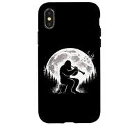 Bigfoot Jouant de la Clarinette Coque pour iPhone X/XS