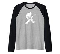 Bigfoot Jouant de la Guitare électrique Manche Raglan