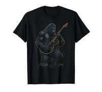 Bigfoot jouant de la guitare Mélomane Papa Rock & Roll T-Shirt