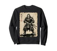 Bigfoot Katana Samurai Japonais Sasquatch Cryptid Vintage Sweatshirt
