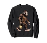 Bigfoot Lanterne de Transport Sasquatch Camping Nuit Aventure Sweatshirt