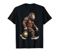 Bigfoot Lanterne de Transport Sasquatch Camping Nuit Aventure T-Shirt
