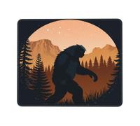 Bigfoot, Le Monstre Sasquatch Tapis De Souris Gaming Confort Tapis De Souris Portable Mouse Pad pour Voyage Travail Jeu 25X30Cm