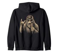 Bigfoot Lets Rock & Roll Vintage Sasquatch Rock Concert Rock Sweat à Capuche