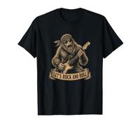 Bigfoot Lets Rock & Roll Vintage Sasquatch Rock Concert Rock T-Shirt Graphique avec Valeur