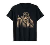 Bigfoot Lets Rock & Roll Vintage Sasquatch Rock Concert Rock T-Shirt Graphique avec Valeur
