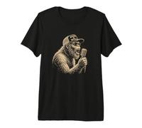 Bigfoot Lets Rock & Roll Vintage Sasquatch Rock Concert Rock T-Shirt Haut de Gamme