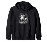 Bigfoot Licorne Mystique Magique Forêt Drôle Sweat à Capuche