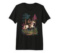 Bigfoot Licorne Mystique Magique Forêt Drôle T-Shirt Haut de Gamme
