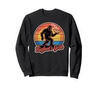 Bigfoot Loves Wieners Retro Humor Foodie Outfit Sweatshirt