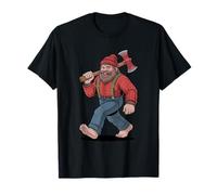 Bigfoot Lumberjack Funny Woodworking Sasquatch T-Shirt