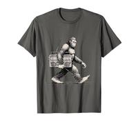 Bigfoot Marche avec Vintage Boombox Retro Radio Sasquatch T-Shirt