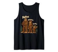 Bigfoot Mediumfoot Smallfood Funny Sasquatch Family Débardeur