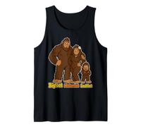 Bigfoot Mediumfoot Smallfood Funny Sasquatch Family Débardeur