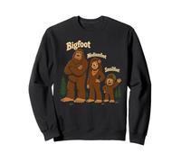Bigfoot Mediumfoot Smallfood Funny Sasquatch Family Sweatshirt