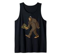 Bigfoot Menorah Juive Kippa Judaïque Sasquatch Hanoucca Débardeur