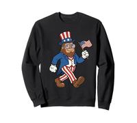Bigfoot Merica Costume agitant Le Drapeau américain 250 Ans 4 Juillet Sweatshirt