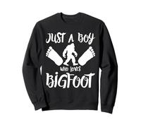Bigfoot Mom Humour Just A Boy Who Loves Sasquatch Sweatshirt