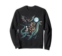 Bigfoot Monstre du Loch Ness avec des créatures légendaires Sweatshirt