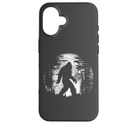 Bigfoot Night Stroll Cool Full Moon & Tree Tunnel Sasquatch Coque pour iPhone 16
