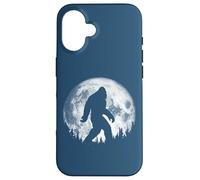 Bigfoot Night Stroll! Cool Full Moon & Trees Sasquatch Coque pour iPhone 16