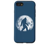 Bigfoot Night Stroll! Cool Full Moon & Trees Sasquatch Coque pour iPhone SE (2020) / 7/8
