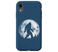 Bigfoot Night Stroll! Cool Full Moon & Trees Sasquatch Coque pour iPhone XR