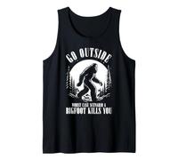Bigfoot Outdoor Sasquatch Worst Case Scénario Cryptid Humour Débardeur